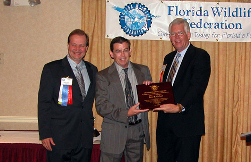 Peter G received an unexpected, special award from the Florida Wildlife Federation at their 70th Annual Conservation Awards Banquet & Benefit on the evening of June 23rd, 2007.